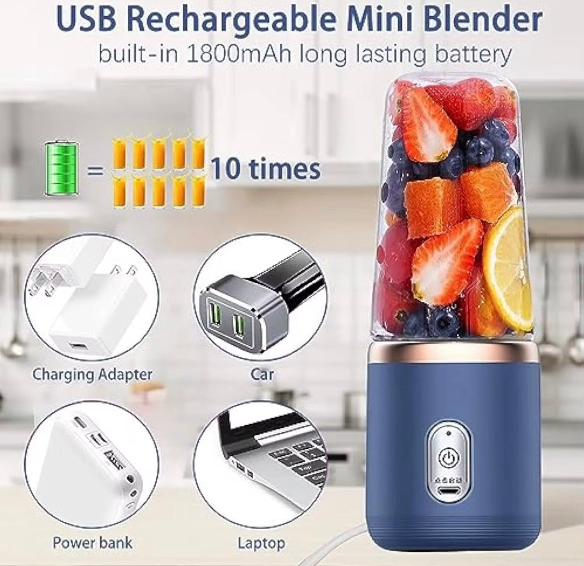Electric personal blender