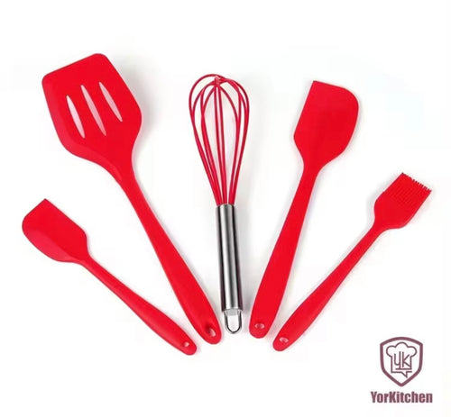 Set of silicone spatulas
