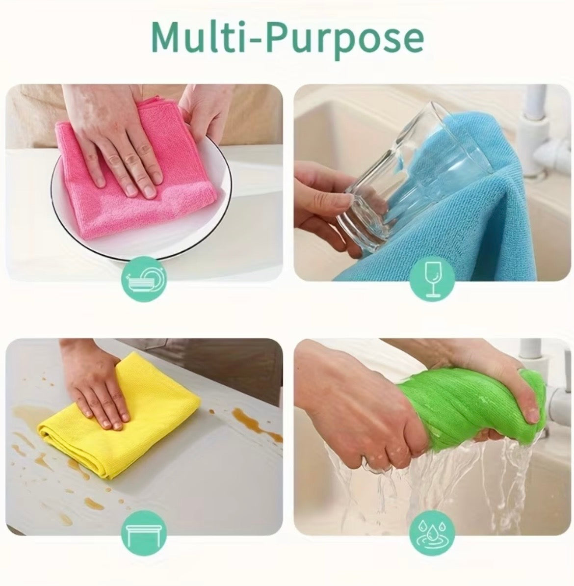 10 Microfiber towels